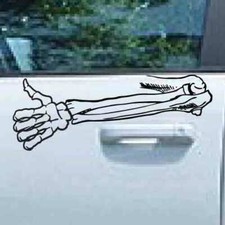 Skeleton Arm Vehicle Grunge Thumbs Up Truck Vinyl Decal Graphic Reflective Cast