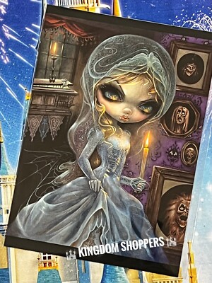2024 Disney Jasmine Becket-Griffith Haunted Mansion Bride Reborn 5x7  Postcard