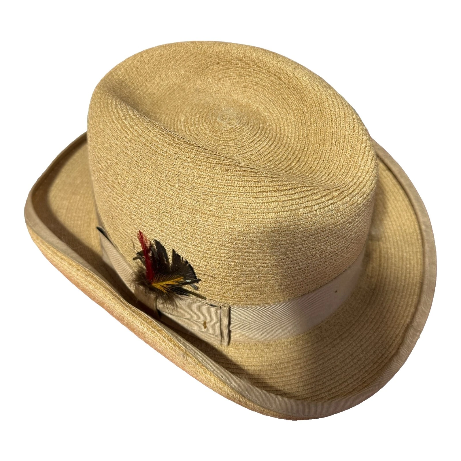 Sombreros vintage marrón Fedora para hombres