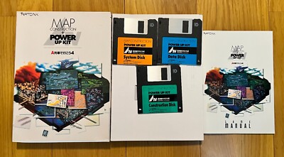 Let's go by A Train 4 Map Construction + power up kit Rare FM TOWNS 1994