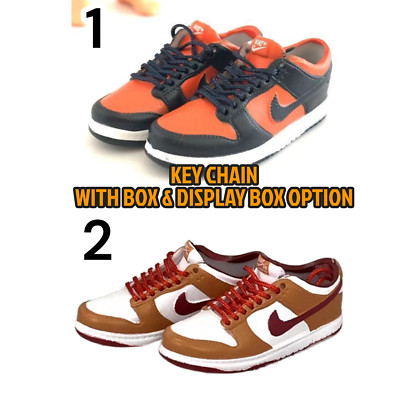 SB Dunk Low Mini Shoe Sneaker Key Chain, Bag Charm Collectible With Display Box
