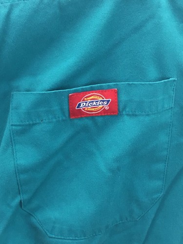 Pantalones para mujer Dickies medianos azul agua elásticos cintura con bolsillos - Imagen 3 de 6