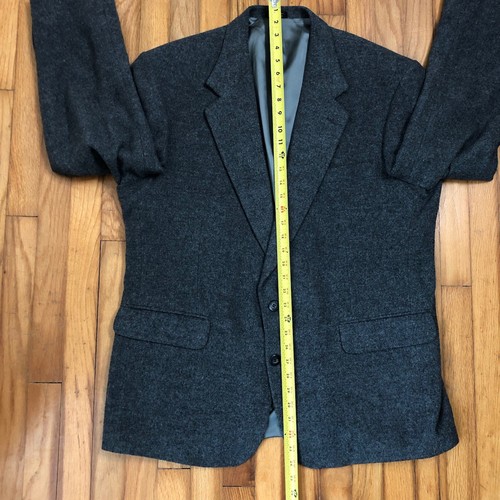 Robert Stock Men's 46 R Gray 100% Camel Hair Two Button Blazer Suit Sport Coat - Picture 10 of 11