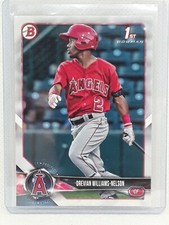 Drevian Williams-Nelson 2018 Bowman Draft Baseball 1st #BD-77 Los Angeles Angels