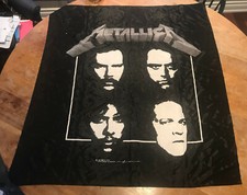 VINTAGE 1991 METALLICA OFFICIAL FLAG / POSTER 41 inches by 45 inches