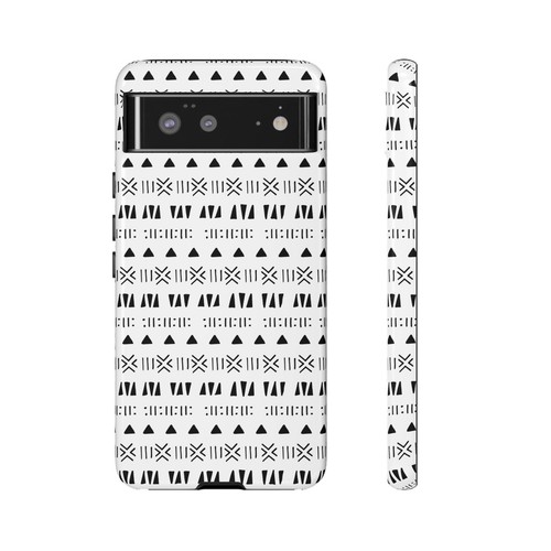 Black and White Southwestern Aztec Pattern Google Pixel Tough Cases - 第 50/131 張圖片