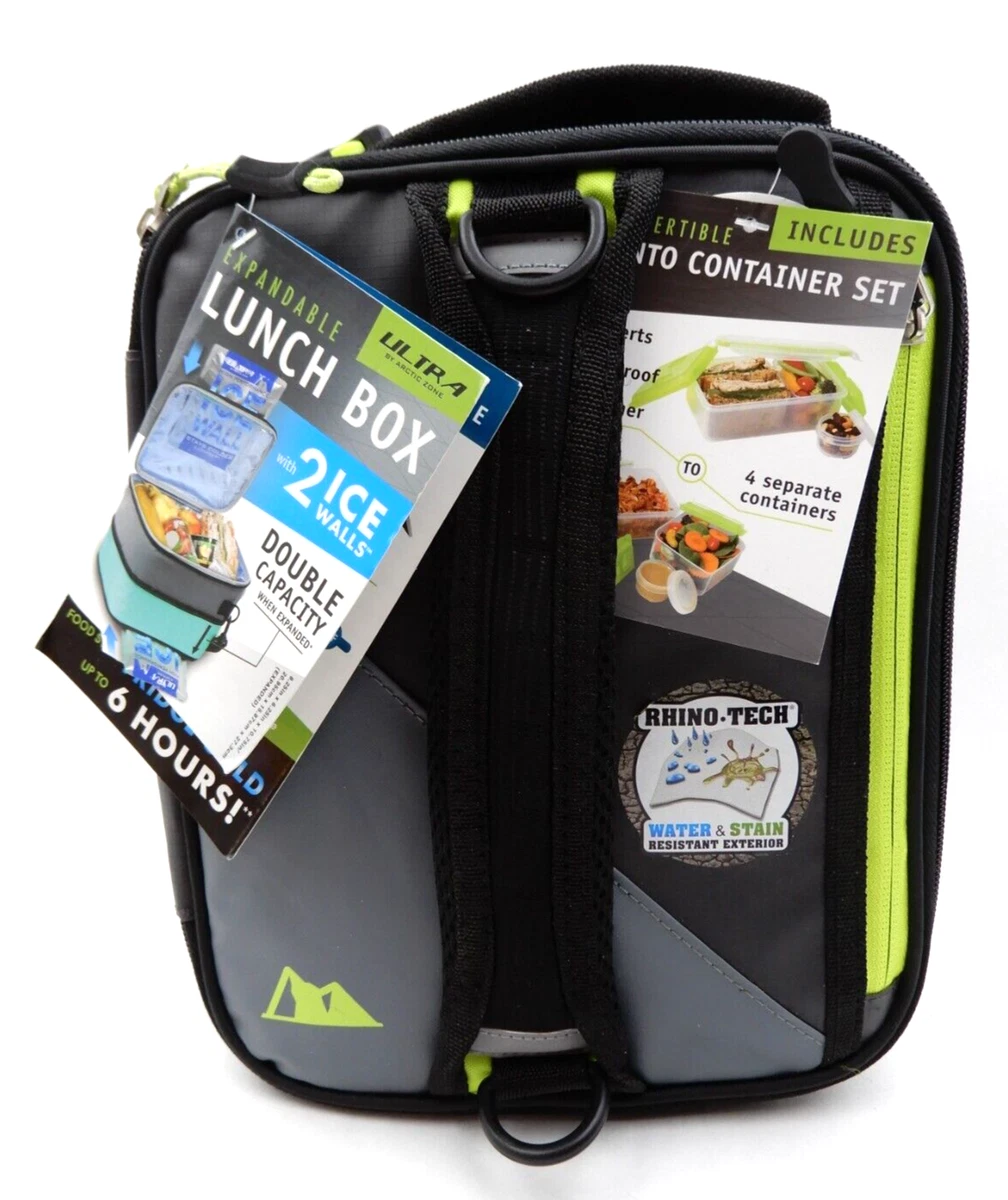 ARCTIC ZONE HIGH-PERFORMANCE EXPANDABLE LUNCH BOX & 4 CONTAINER BENTO BOX  SET