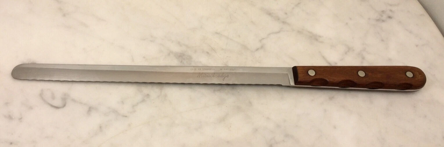 CASE XX Miracl - Edge M242 Knife Serrated Slicer 9.5” Blade