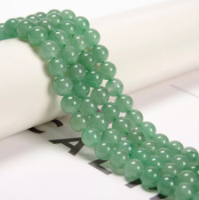 Natural Green Aventurine Smooth Round Beads 6mm 8mm 10mm 12mm 15.5" Strand