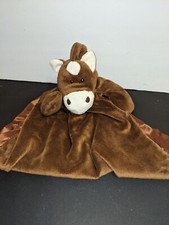 Wishpets 2012 Horse Baby Blanket Satin Trim Brown