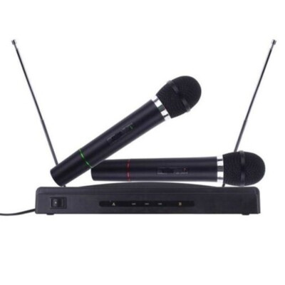 Kit Microfono Wireless Con Trasmettitore E Ricevitore – 10 Canali, Batteria Ricaricabile, Adattatore 6,3 Mm Per Chitarra E Mixer