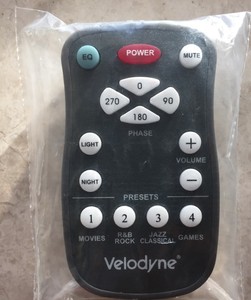 velodyne subwoofer remote control