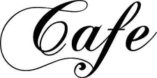 CAFE VINYL DECAL * WALL ART * *** NEW*** COFFEE SHOP WINDOW DECAL BUSINESS SIGN