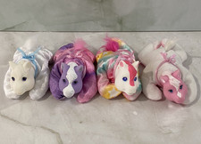 Pony Sorpresa Bebé Unicornio Potro Peluche Caballo Peluche Juguete Juego Lote 4"