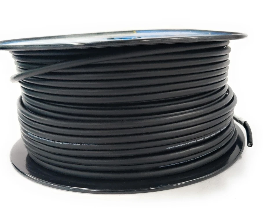 Lote de 2 ~250 pies cable de batería cable de luz de escenario, carrete conductor de 3 pines AC3CDMX300 Foto 2 de 4