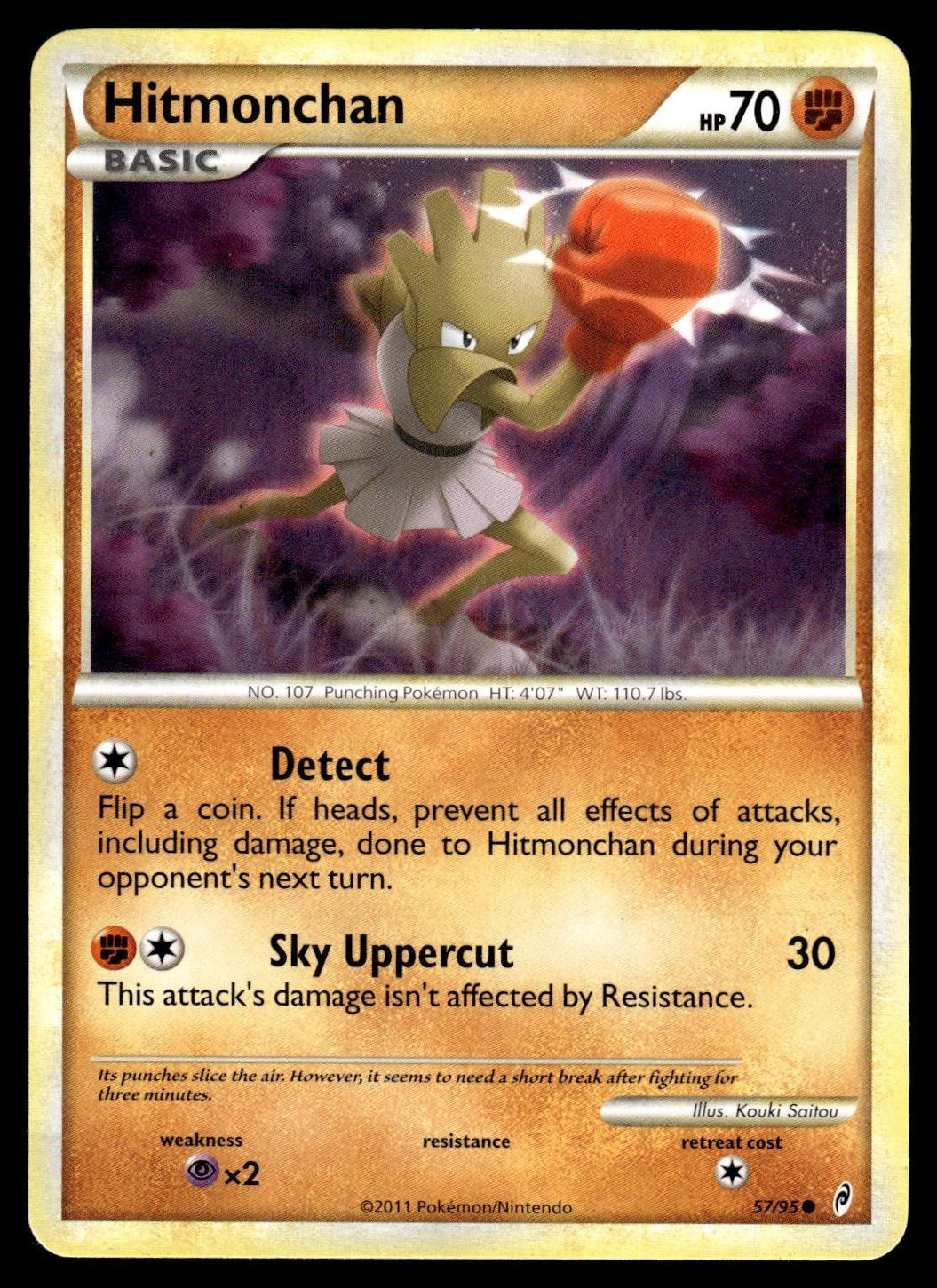 Hitmonchan 57/95 Common Call of Legends Pokemon NM/M