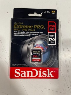 SanDisk Extreme Pro 256GB SD Class 10 SDXC Memory Card