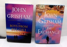 2 John Grisham 1st Edition Hardbacks Boys from Biloxi /The Exchange VG Condition