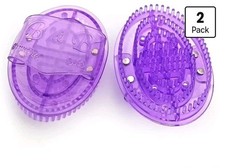 2pcs Magnetic Meridian Massage Brushes Purple Silicone Body Brush