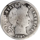 1897-O Barber Dime