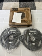 Cap 10lb Black Olympic Plates Set Of 2 New Open Box