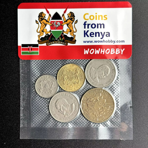 5 Random Kenyan Coins Unique Coins for Coin Collecting ๐ฐ๐ช