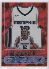 2022 Panini Contenders Optic Uniformity Red Cracked Ice Prizm Ja Morant #10 07mp