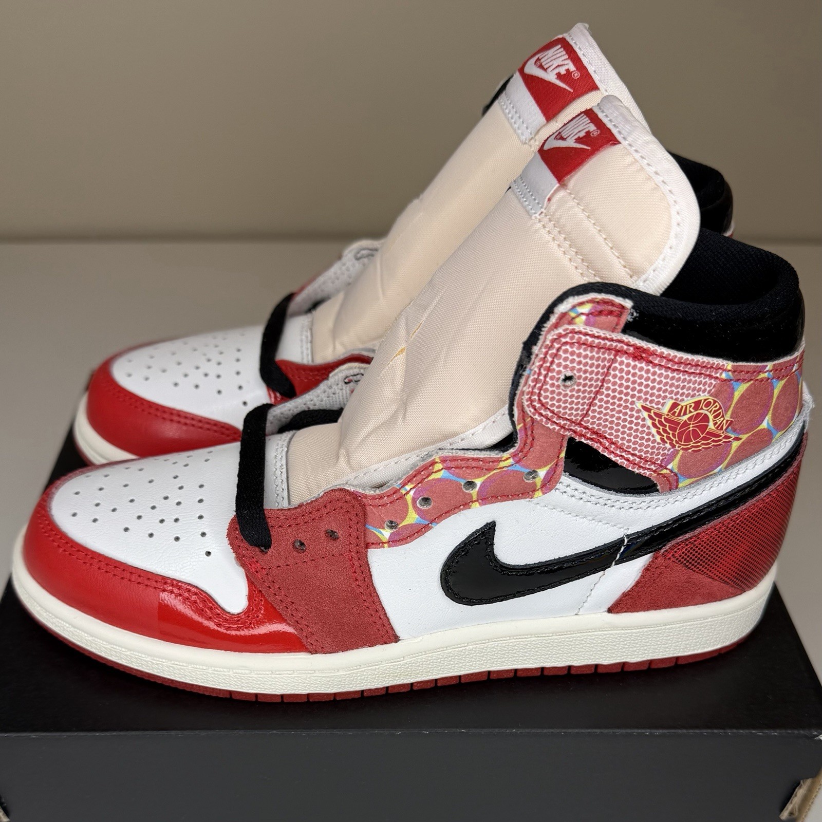 NIKE AIR JORDAN 1 RTR HIGH OG SP GS DV1753 601 ACROSS THE SPIDER VERSE SZ 7Y