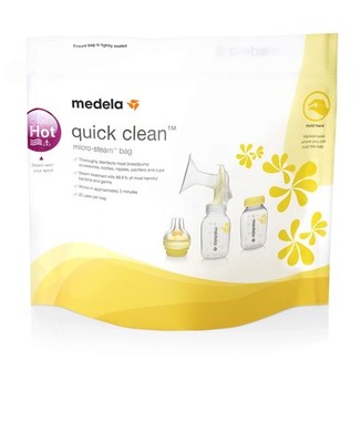 Medela Quick Clean MicroSteam Magnetronzakken voor het steriliseren van babyfles