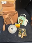 Vintage Cameras with Flash Equipment and Old School Binoculars Parts Or Repair — photo 5