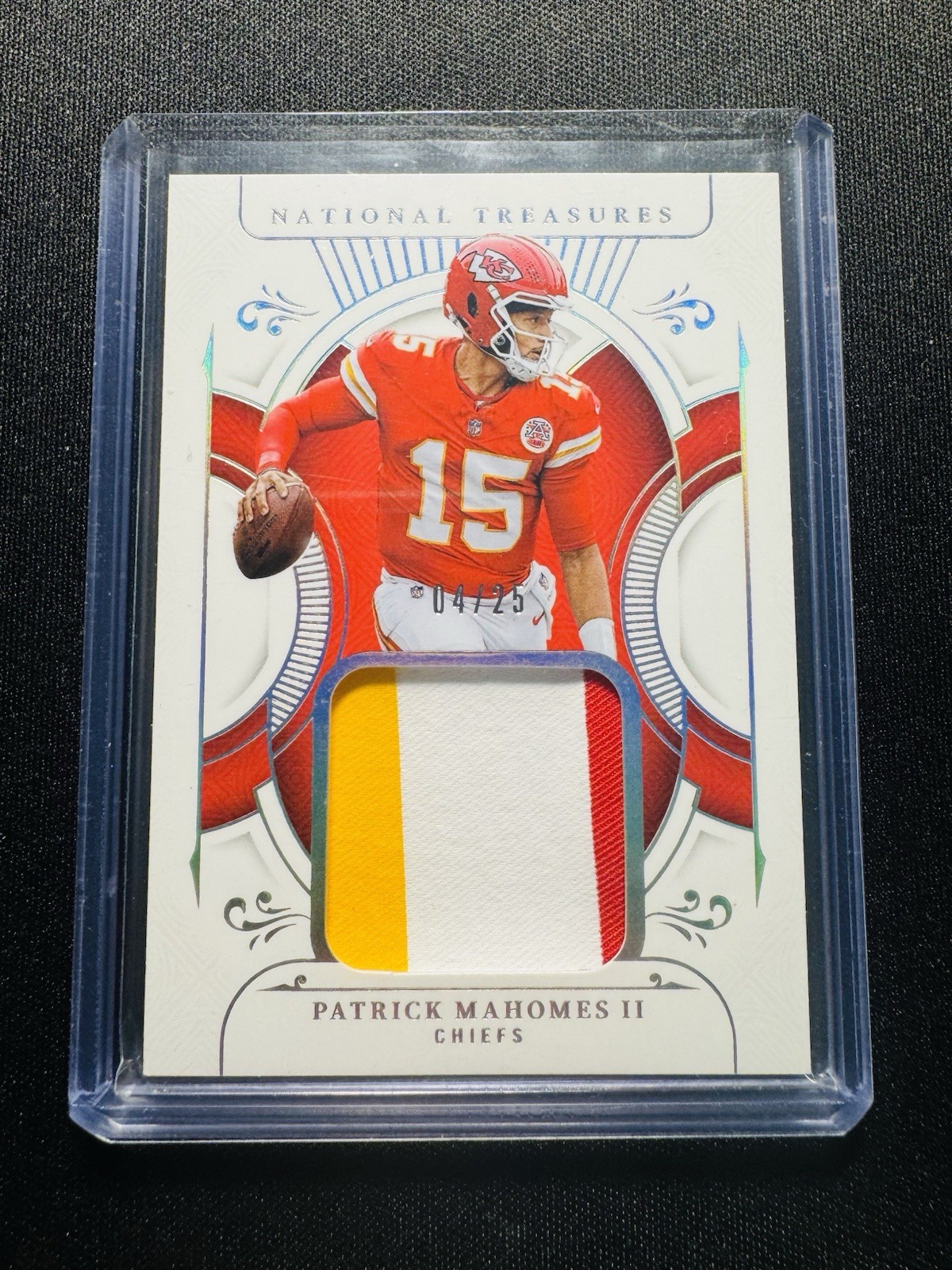 2025 Patrick Mahomes II National Treasures /25 SSP Sick 3 Color Patch 🔥🔥🔥 🐐 view 3