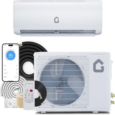 Garvee 12,000 BTU Mini Split AC & Heater: 22 SEER2, WiFi, 110V Energy Saving