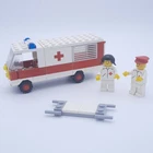 Vintage 80s Lego #6680 Ambulance w/ Minifigures - No Box / No Manual - Read