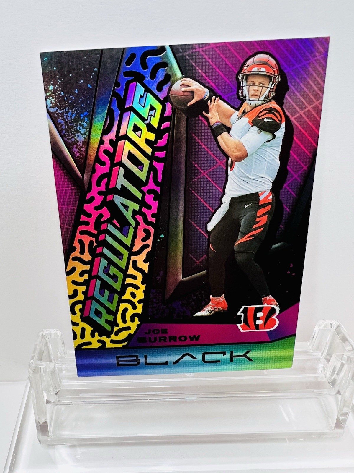 JOE BURROW 2021 PANINI BLACK REGULATORS  CASE HIT SSP #R-10 Bengals