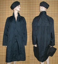 BLAUER REGENMANTEL - RAINCOAT - NYLON - VINTAGE - GR. L - XL