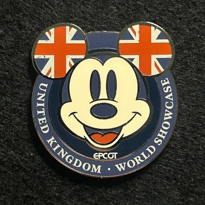 2025 - Mickey Mouse Head - United Kingdom - World Showcase - EPCOT - Disney Pin