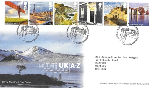 GB Comm/FDC - UK - A-Z - Edinburgh -  2011 (RM930)