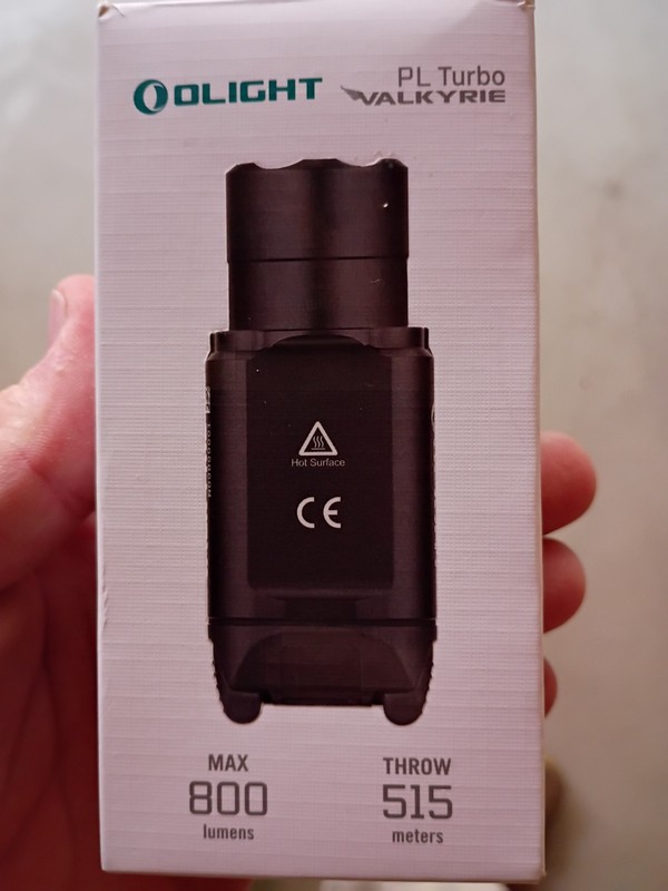 Olight PL-3R Valkyrie 1500 Lumen Rechargeable Mountable Tactical Flashlight (BK)