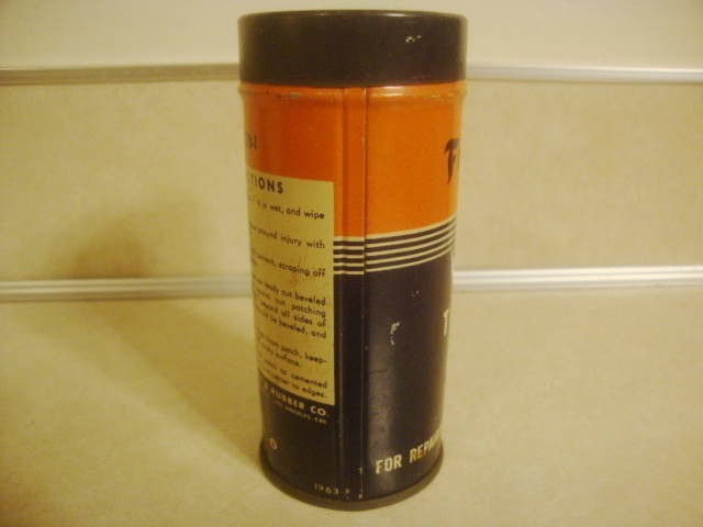 Vintage Tube Repair Kit FIRESTONE Advertising No. 0 STEEL Can Gas Oil SHIELD!