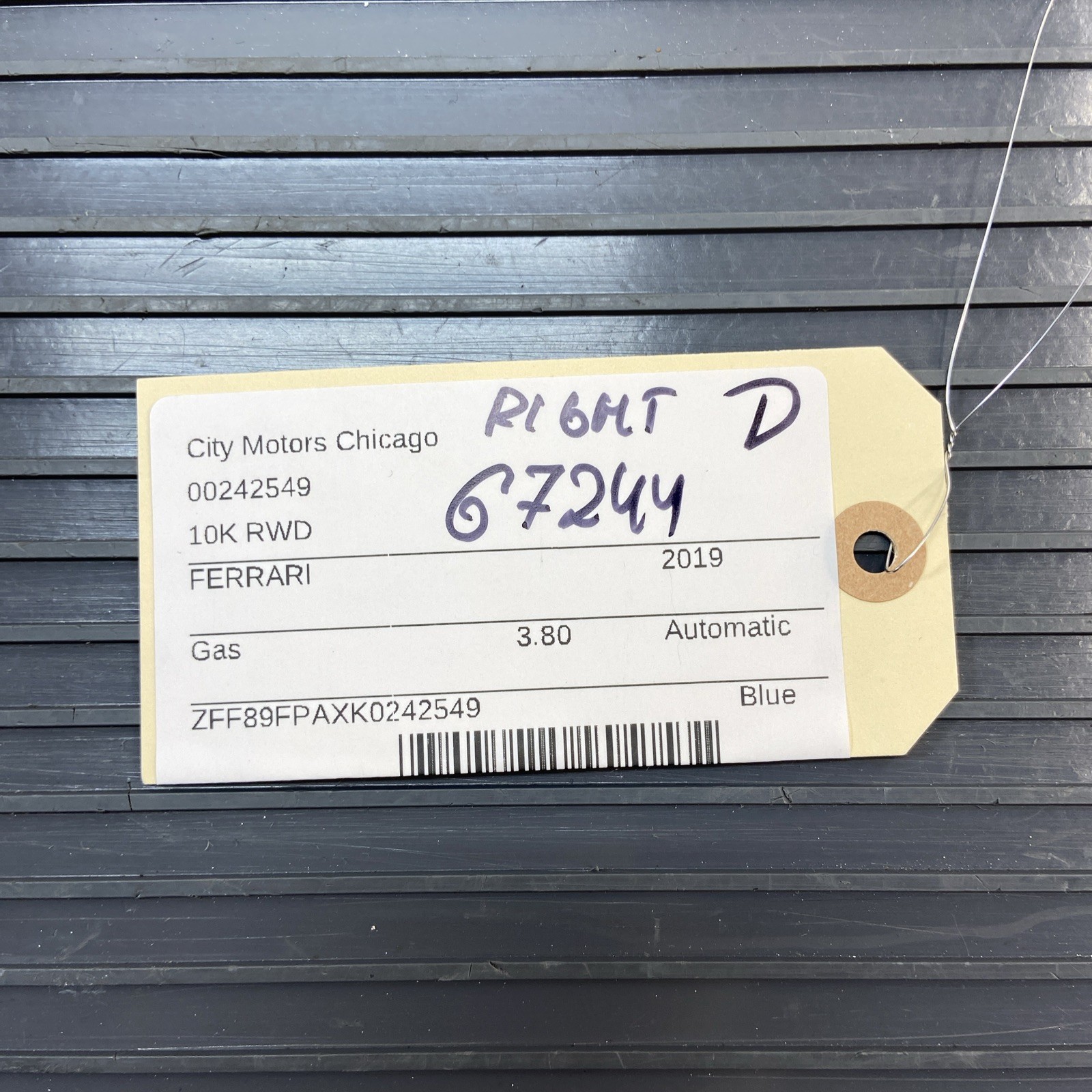 2018-2023 Ferrari Portofino F164 Right Underbody Splash Shield 767969 OEM *NOTE*