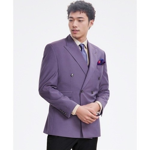 Tayion Montee Holland Herren Zweireiher Blazer 44R Lavendel Jacke Neu mit Etikett