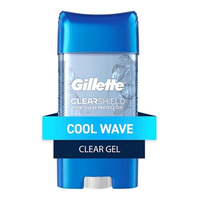 Gillette Clear Shield Cool Wave Gel 72Hr Antiperspirant/Deodorant 3.8 oz