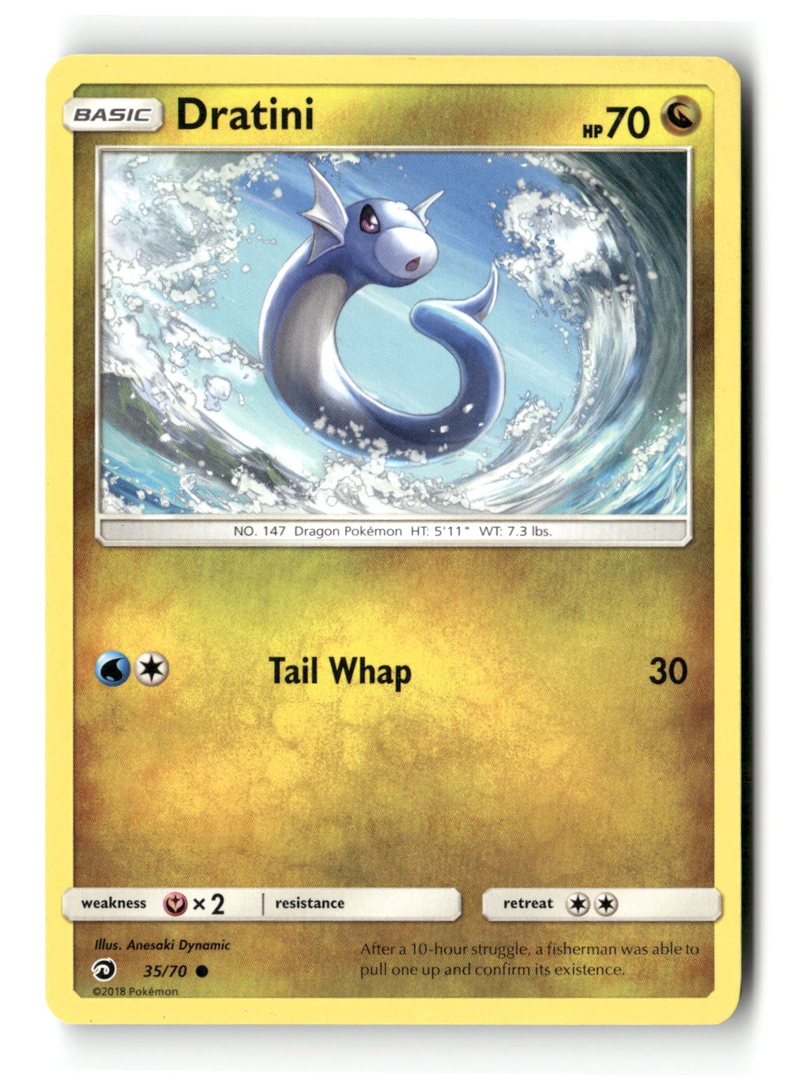 Dratini Common Dragon Majesty 35/70 Pokemon Lightly Played