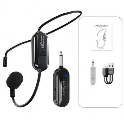 Neuf Émetteur Casque D'Écouteurs - Microphone Avec Câble USB Portée Langue - Photo 1/4