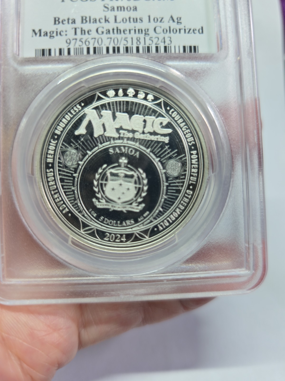 2024 Samoa Magic The Gathering Black Lotus Beta 1 oz Silver PR70 DCAM view 5