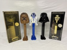 Star Wars Lot 5 Giant 12" PEZ Candy Dispenser C-3PO, Yoda, R2-d2, Darth 2005