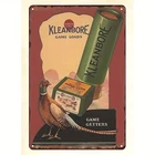 Vintage 1940s Remington UMC Kleanbore Shotshells Tin Metal Sign Wall 8x12