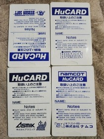 PC Engine HuCARD Lot of 4-card POWER DRIFT Tested