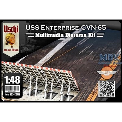 USCHI VAN DER ROSTEN UV3024comb Carrier Deck mit Jet Blast Deflector (JBD) 1:48