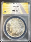 1884-O Morgan Dollar $1 MS 62 ANACS 031401